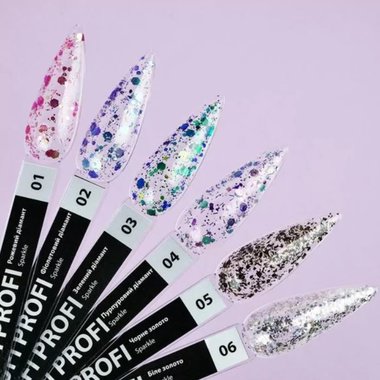 Gellack TUFI profi PREMIUM Sparkle №04 Purpur Diamant 5 ml (0243531) - Фото №5