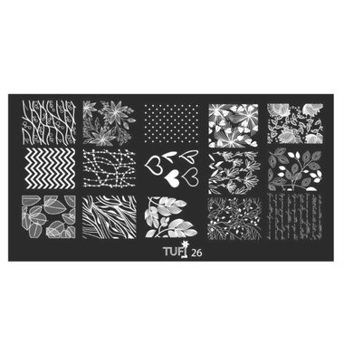 Пластина для стемпинга TUFI profi PREMIUM №26