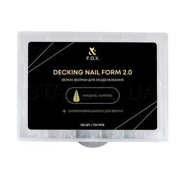 Top molds for modeling FOX Decking Nail form 2.0 almond(120 pcs)