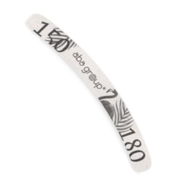 Aba Group SAFE PACKAGE Nail file BANAN 150/180 SLIM - FLAMING, 1 pc - Фото №1