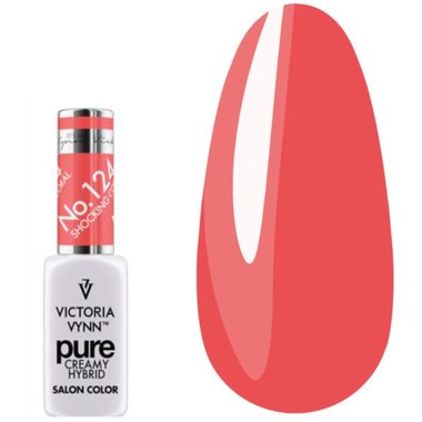 Гель лак Victoria Vynn PURE CREAMY HYBRID 124 Shocking Coral