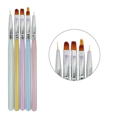 Набор для арт-дизайна ногтей TUFI profi Кисти 5 шт (0289366) - Фото №1