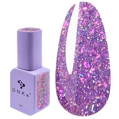 Гель-лак DNKa №0103 лиловый с шиммером 12 мл (GPDC0103) - Фото №1