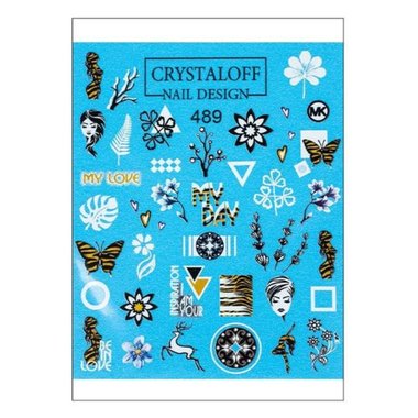 Slider-Design Crystaloff Nail Design 489 Abstraktion