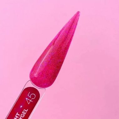 Acrigel LUNA Light №45 rosa mit Glitzer reflektierend 13 ml (249-2416-0484) - Фото №3