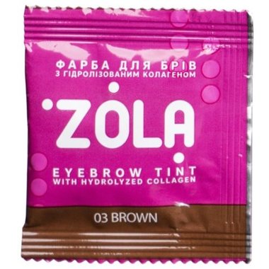Eyebrow dye in a bag 5 ml 03 brown + oxidizing agent 3%