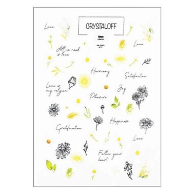 Slider design Crystaloff Nail Design 517 flowers