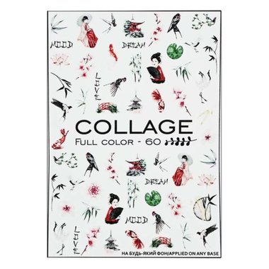 Slider-Design Crystaloff Collage Vollfarbe 60 Japan