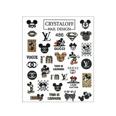 Slider-Design Crystaloff 486 Mickey Mouse und Inschriften