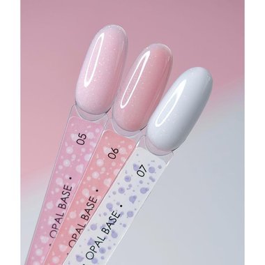 Base DARK Pro Base Opal 6 pink with shimmer, 15 ml - Фото №4