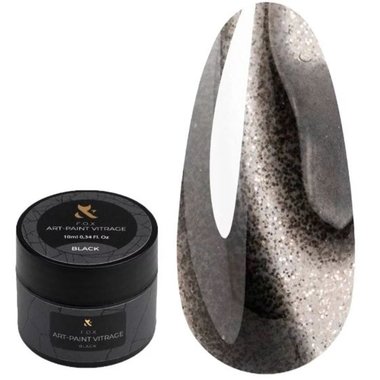 Гель-краска витражная F.O.X Art-paint Vitrage черный 10 мл