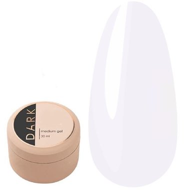 Гель для наращивания DARK Medium Gel №02 молочный, 30 мл - Фото №1