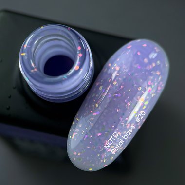 NAILSOFTHEDAY Potal Base Nr. 20 lila mit mehrfarbigem  10 ml - Фото №2