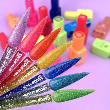 База для ногтей DNKa Cover Base №0089 Impulse бирюзовый светоотражающий 30 мл (DNKA0089-30) - Фото №2