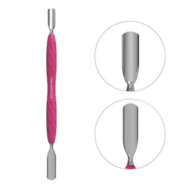 STALEKS Maniküre-Spatel mit Silikongriff UNIQ 10 TYP 1 - Фото №1