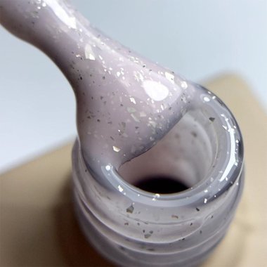 Dark Pro Base Potal 43 light pink with silver leaf, 15 ml - Фото №2