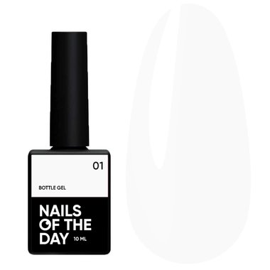Гель NAILSOFTHEDAY Bottle gel 01 белый, 10 мл - Фото №1