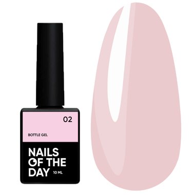 Gel NAILSOFTHEDAY Bottle gel 02 pink, 10 ml - Фото №1