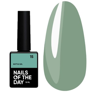 Гель NAILSOFTHEDAY Bottle gel 15 оливковый, 10 мл - Фото №1