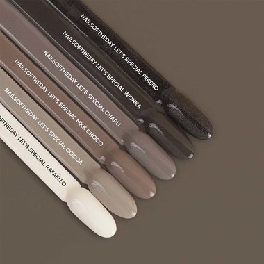 Gellack NAILSOFTHEDAY Let's Special Milk Choco, 10 ml - Фото №4