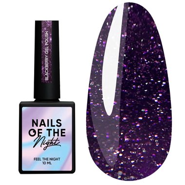 Gel polish NAILSOFTHENIGHT Blackberry, 10 ml - Фото №1