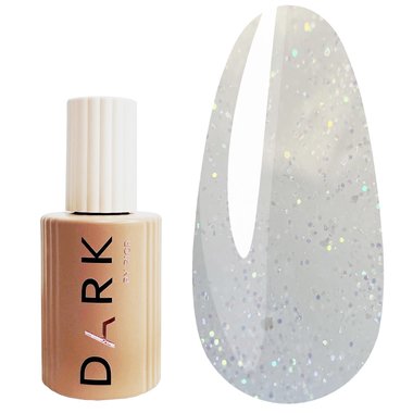 DARK PRO base Shine 02 milky with glitter, 15 ml - Фото №1