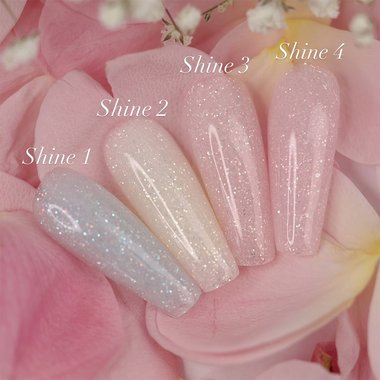 DARK PRO Base Shine 03 milchig rosa mit Glitzer 15 ml - Фото №3