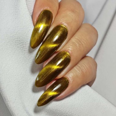 Manicure cat's eye (golden)