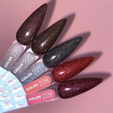Gellack LUNA Reflection №229 dunkelburgund reflektierend 13 ml (047-2861-0609) - Фото №4
