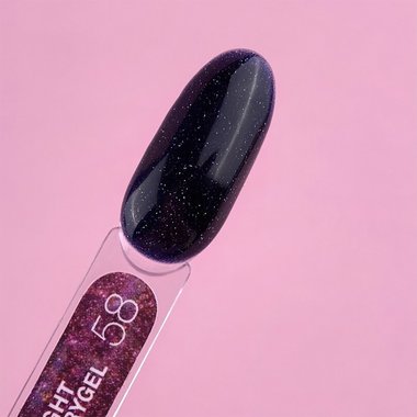 Acrygel reflective LUNA Light №58 dark blue 13 ml (249-2888-0600) - Фото №2