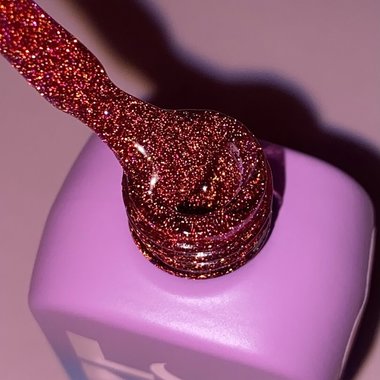 Acrygel reflective LUNA Light №60 dark red 13 ml (249-2890-0602) - Фото №4