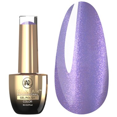 Гель-лак MAKEAR Glossy 403 сиреневый с блестками 8 мл - Фото №1