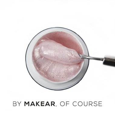 Gel für Erweiterungen MAKEAR Gel&Go GG20 Glitter Milky 15 ml - Фото №2