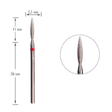Diamantschleifer Dark Nr. 104 rote Flamme 021 - Фото №1