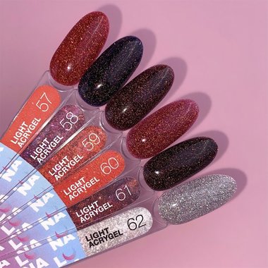 Акригель светоотражающий LUNA Light №57 красный 13 мл (249-2887-0599) - Фото №6