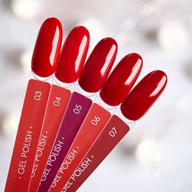 Gellack DARK Neue Kollektion 06 Dunkelrot 10 ml - Фото №5