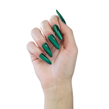 Gel polish MAKEAR Cat Eye C23 green 8 ml - Фото №2