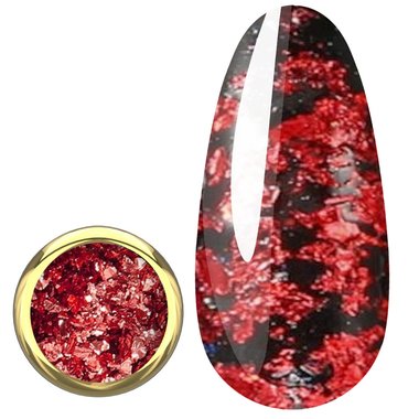 Nagelreibe MAKEAR AluFlakes RedFever