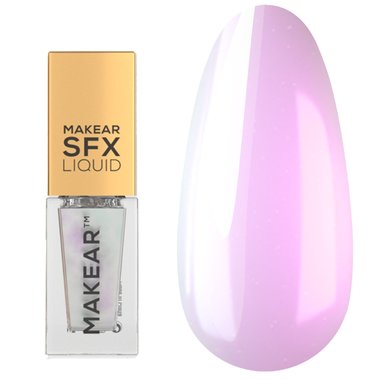 Жидкая втирка для ногтей MAKEAR Bright Prism BP06 лиловый 5 мл - Фото №1