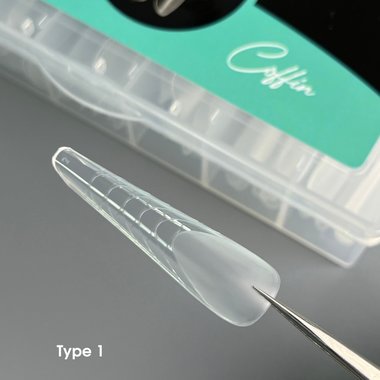 Верхние формы NAILSOFTHEDAY Dual form Coffin (Type 1) 120 шт - Фото №3