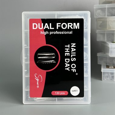 Верхние формы NAILSOFTHEDAY Dual form Square (Type 2) 130 шт - Фото №4