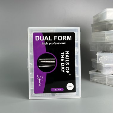 Upper forms NAILSOFTHEDAY Dual form Square (Type 5) 120 pcs - Фото №4