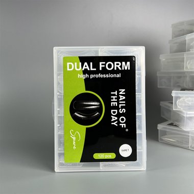 Upper forms NAILSOFTHEDAY Dual form Square (Type 7) 120 pcs - Фото №4