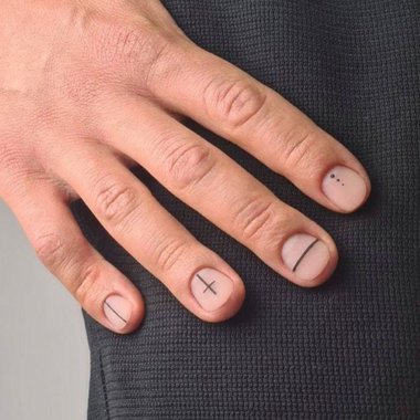Men's manicure (Geometry)