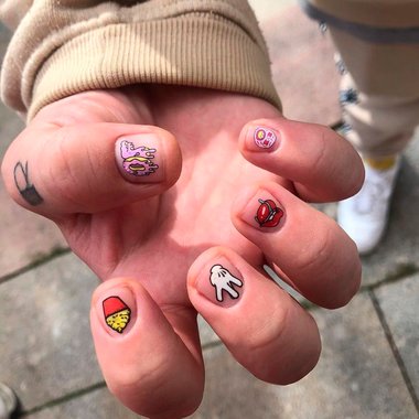 Manicure męski (Z naklejkami)