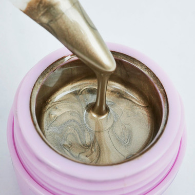 TUFI profi PREMIUM Gel Paint Metallic champagne 5 g (0311103) - Фото №2