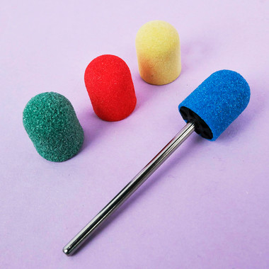 Pedicure cap TUFI profi PREMIUM blue 160 grit 10 mm (0243471) - Фото №5