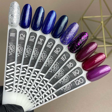 Гель-лак VALERI Color №115 темно-синий с микроблеском 6 мл (VA115) - Фото №3