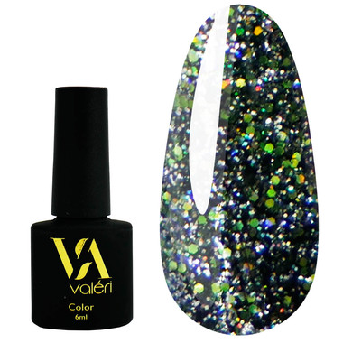 Reflektierender Gellack VALERI Flash Nr. 07 grün 6 ml (VFl6-07) - Фото №1