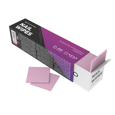 Безворсовые салфетки StaleksPro перфорированные 4,5*4,5 см EXPERT (400 шт) - Фото №4